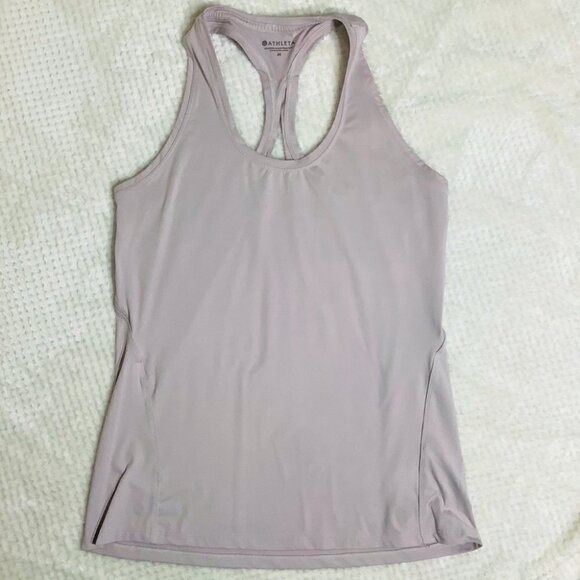 ATHLETA LIMITLESS LIGHT PINK KEYHOLE TANK - Picture 2 of 6